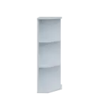 TZ 3 - 3 kancelářská skříň rohová, pravá, 1107x360x400, bílá
